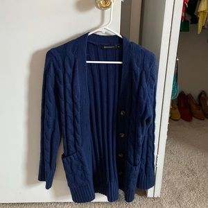 Barely worn navy cardigan